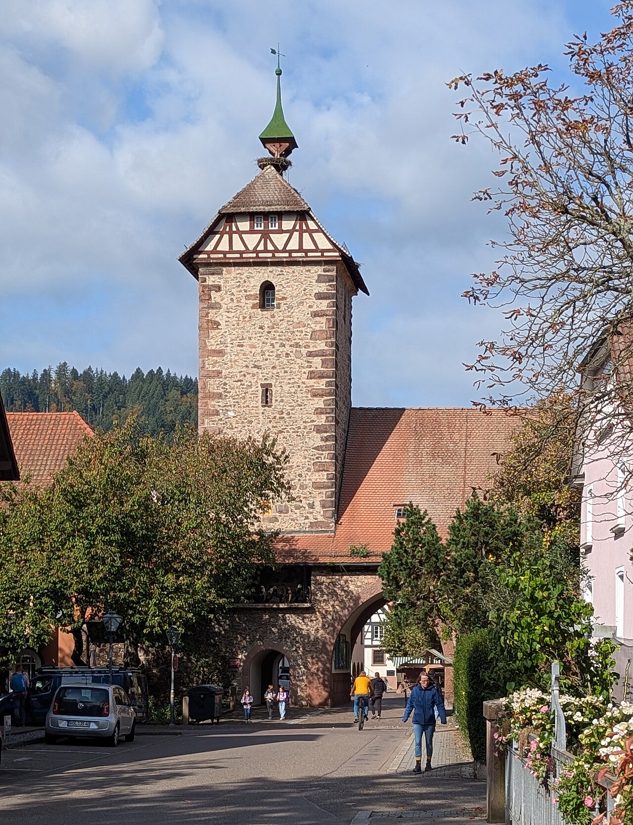 Stork tower in Zell am Harmersbach