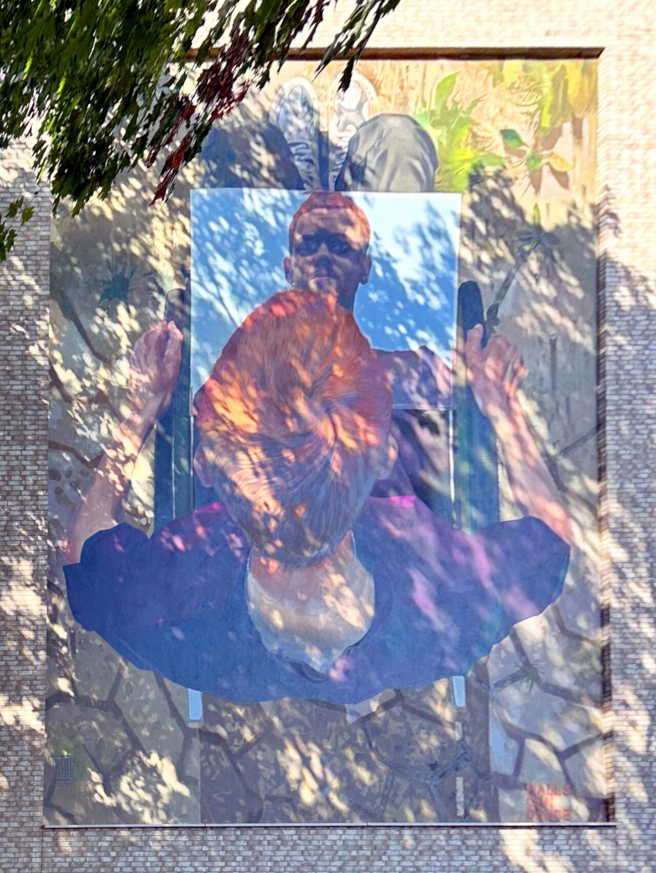 Wandbild "Identität" von Andreas von Chrzanowski , Billhorner Röhrendamm 151, Hamburg-Rothenburgsort