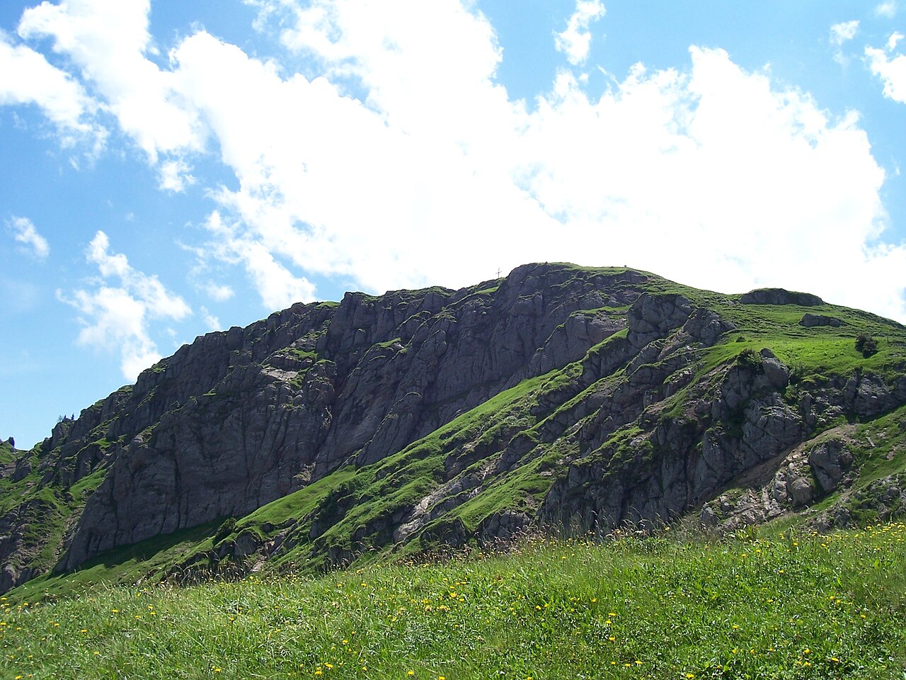 Stuiben, 1749 m, from North, Gundalpe