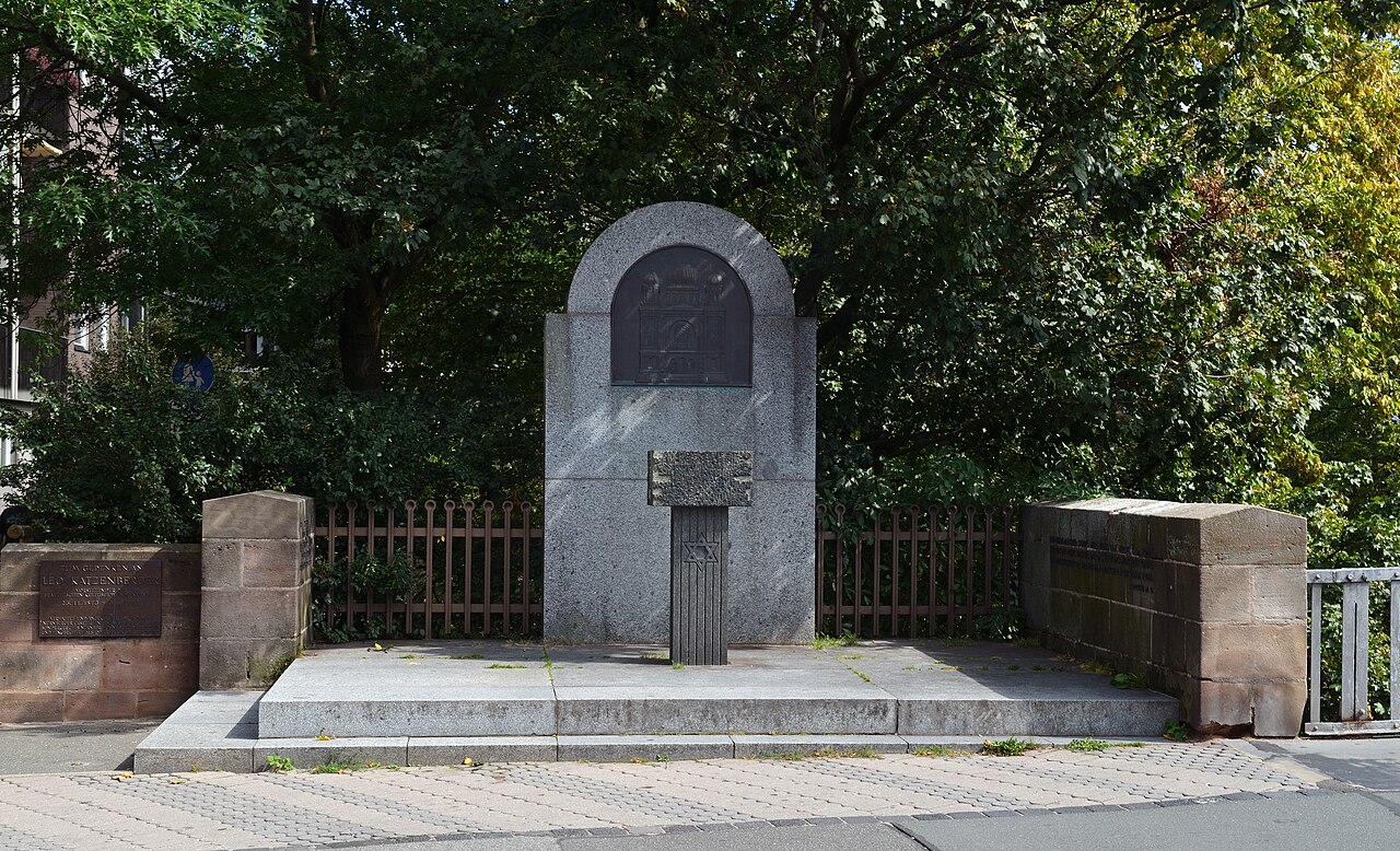 Monument for a synagogue in Nuremberg, Germany