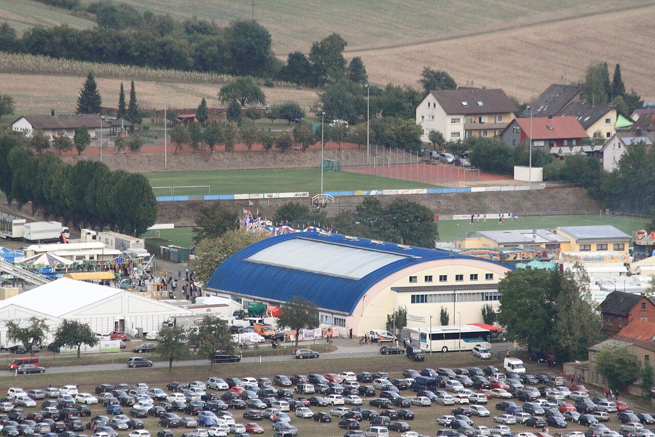 Die Tauber-Franken-Halle zur Zeit der Königshöfer Messe 2016