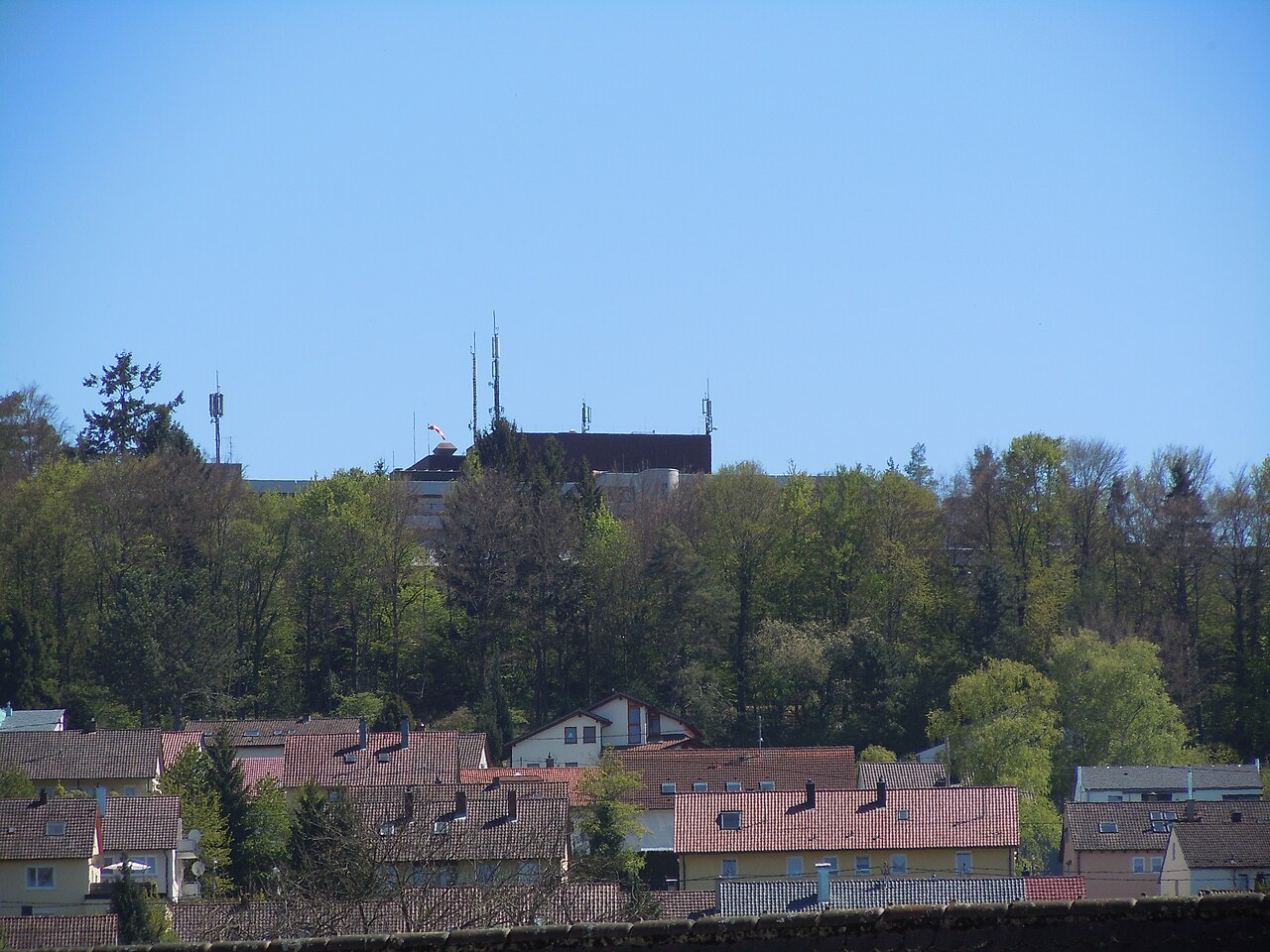 Der Waldstreifen unterhalb des Kreiskrankenhauses ist der nordwestliche Ausläufer des Naturschutzgebiets
