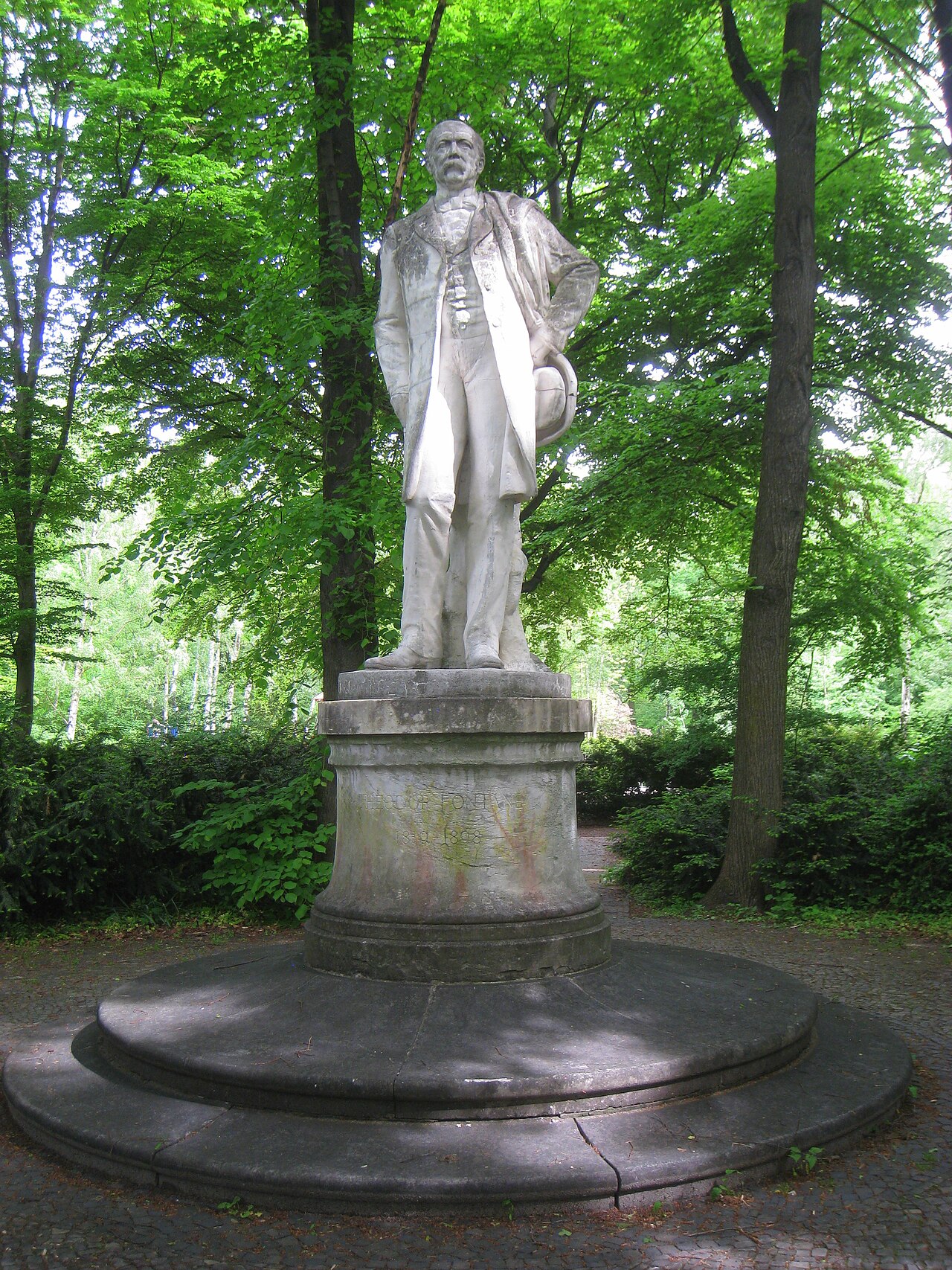 Theodor Fontane by Max Klein, Tiergarten, Berlin, Germany