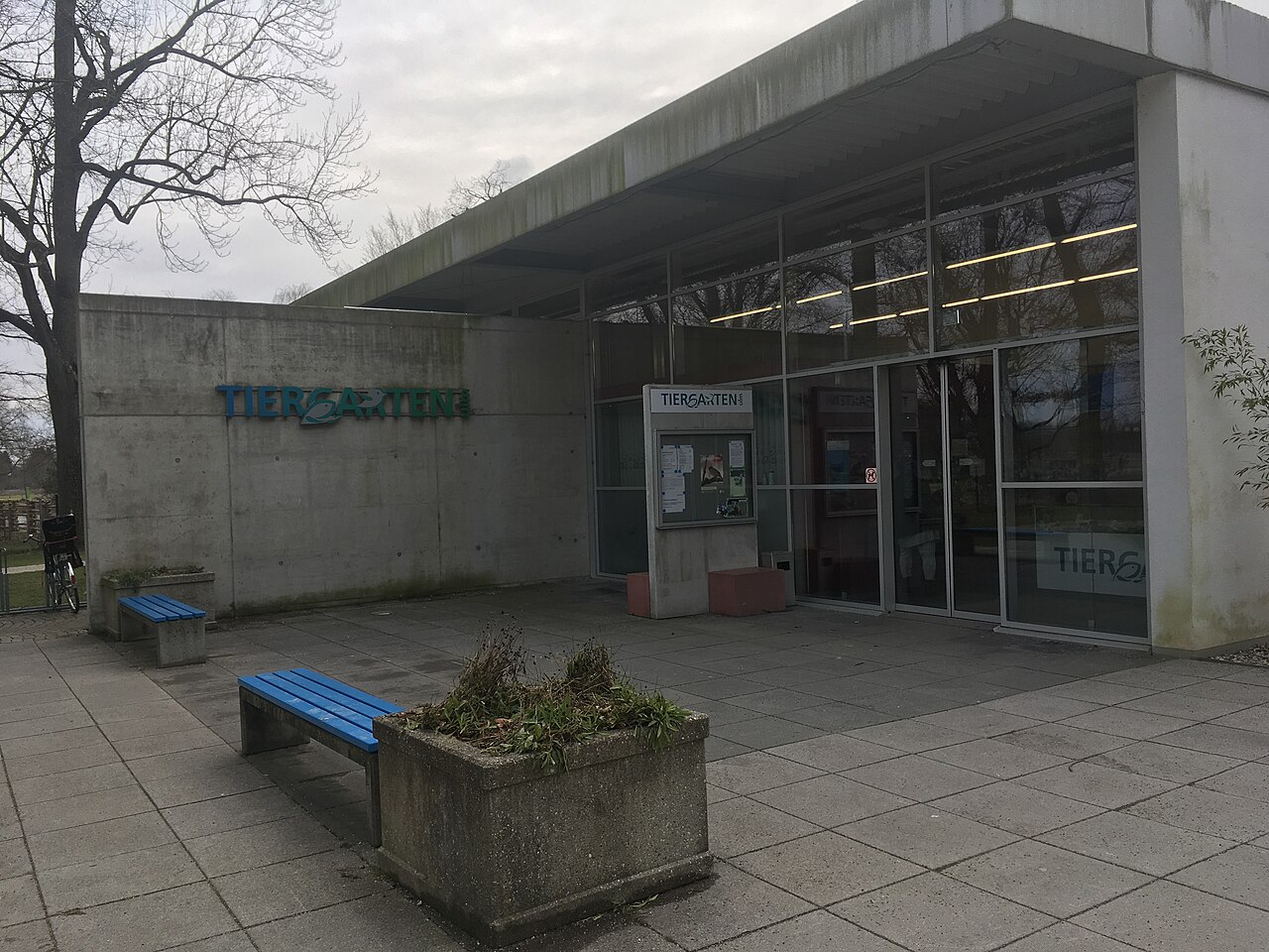 Entrance of zoo in Ulm, Germany