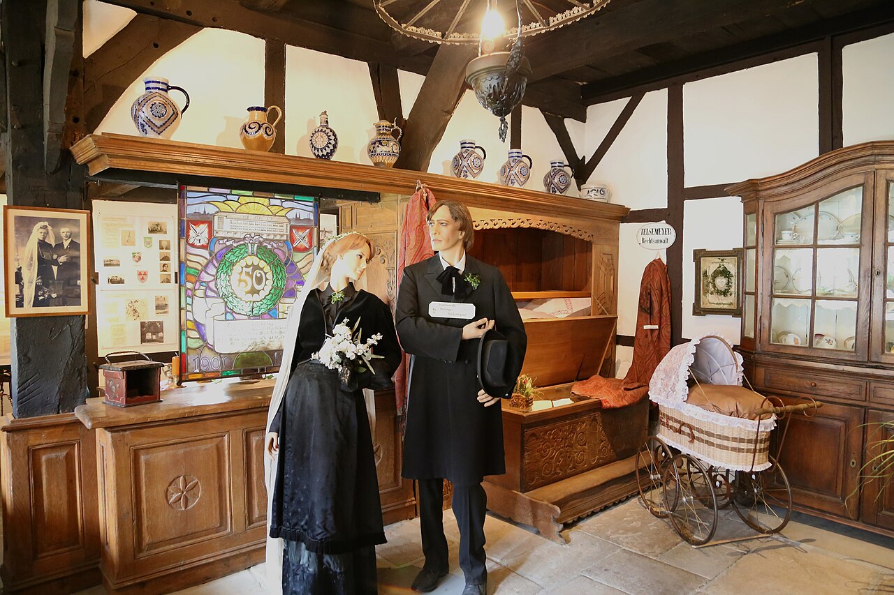 Interior of the Tüöttenmuseum in Mettingen , Kreis Steinfurt , North Rhine-Westphalia , Germany