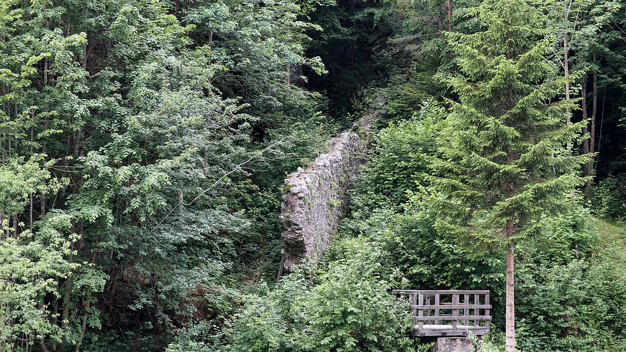Türkenschanze bei Bad Eisenkappel (Kärnten): Sperrmauer