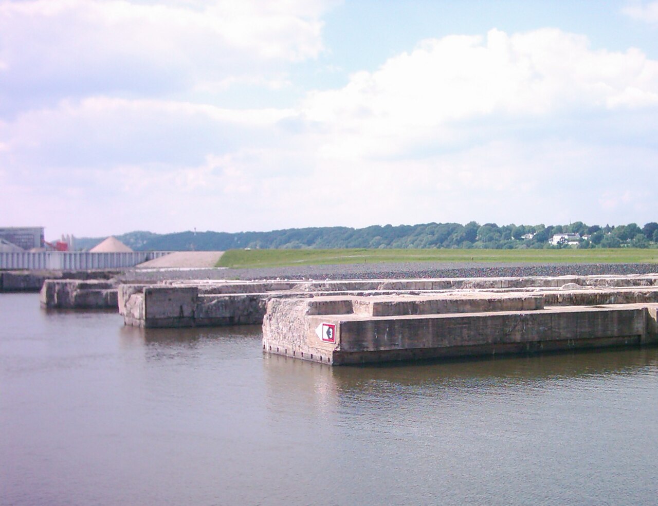 U-Boot-Bunker Finkenwerder, a World War II submarine bunker in Hamburg-Finkenwerder , Germany