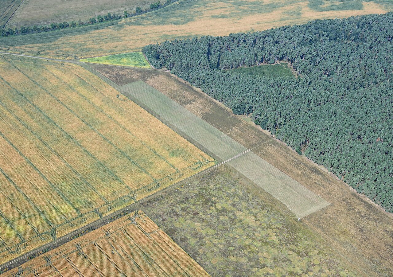 Aerial image of the Kunrau/Jahrstedt airfield
