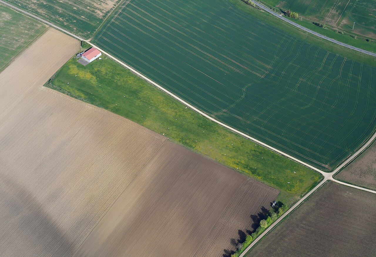 Aerial image of the Geilsheim airfield