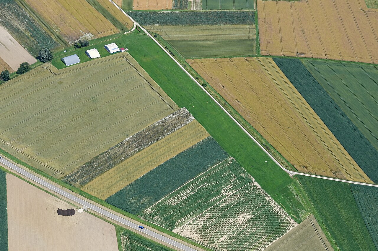 Aerial image of the Sulz airfield