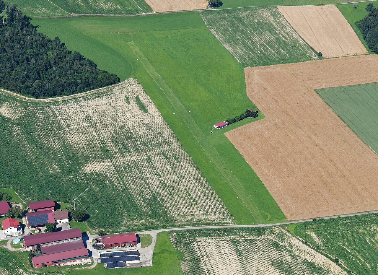 Aerial image of the Berg airfield