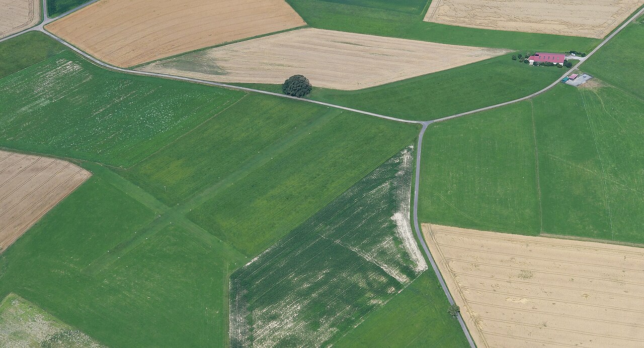 Aerial image of the Hohebach airfield
