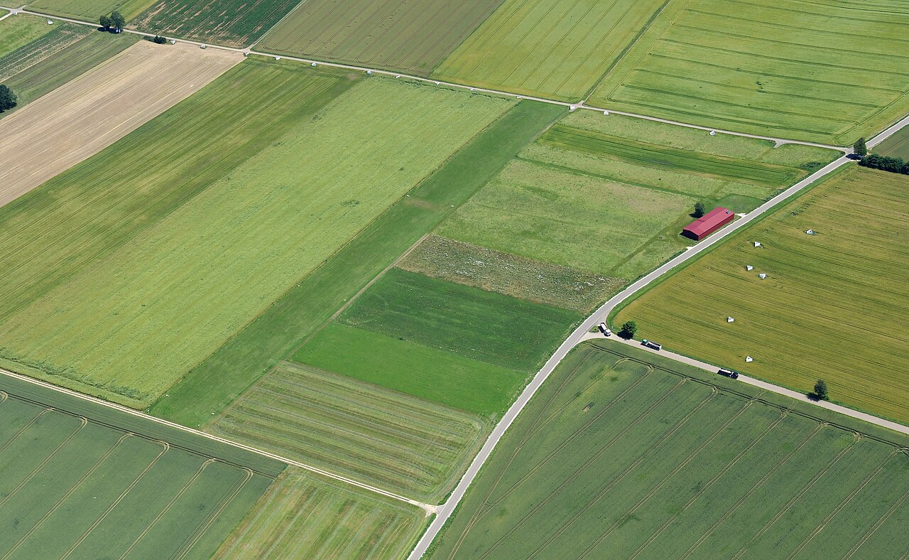 Aerial image of the Magolsheim airfield