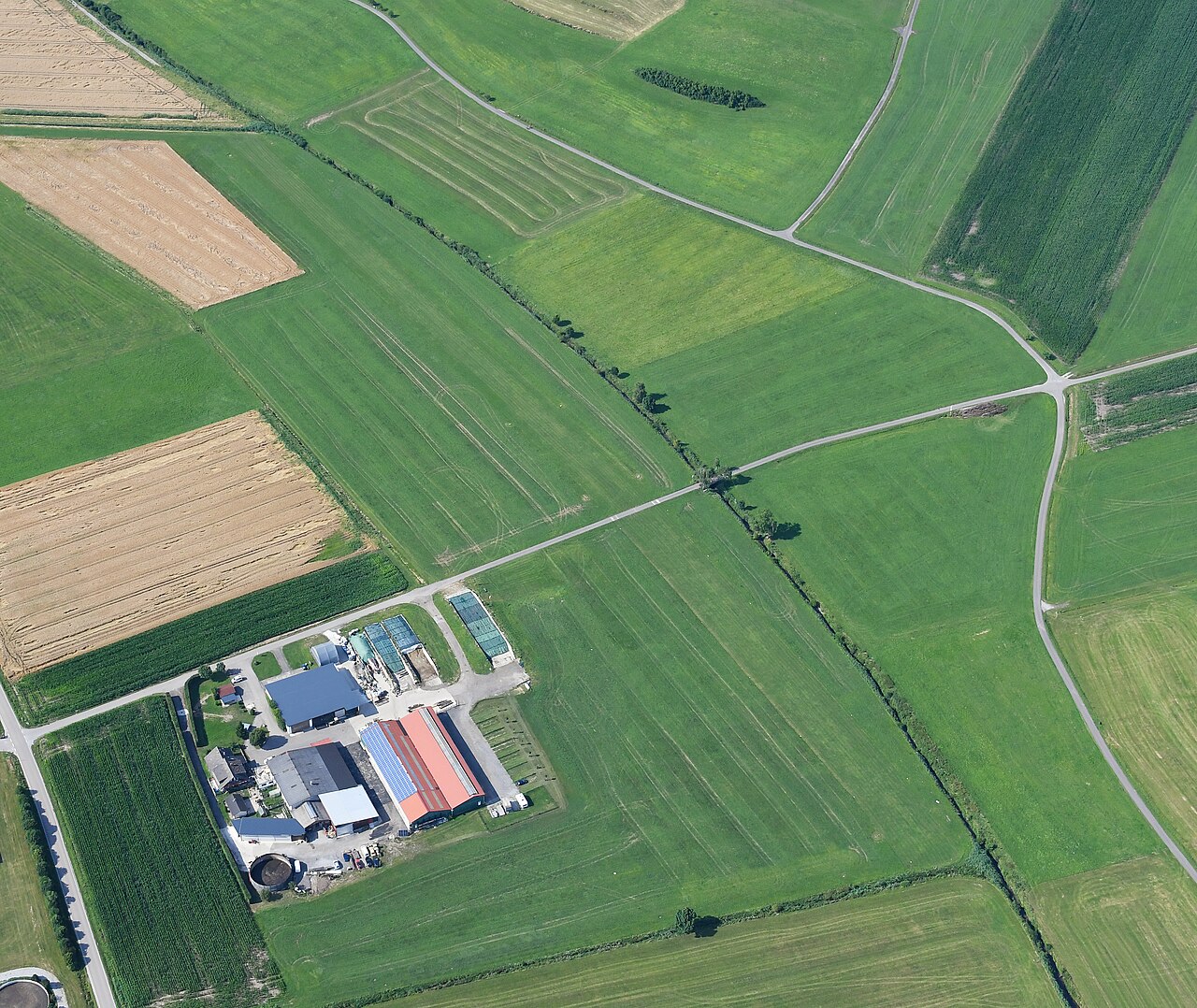 Aerial image of the Mittelfischach airfield