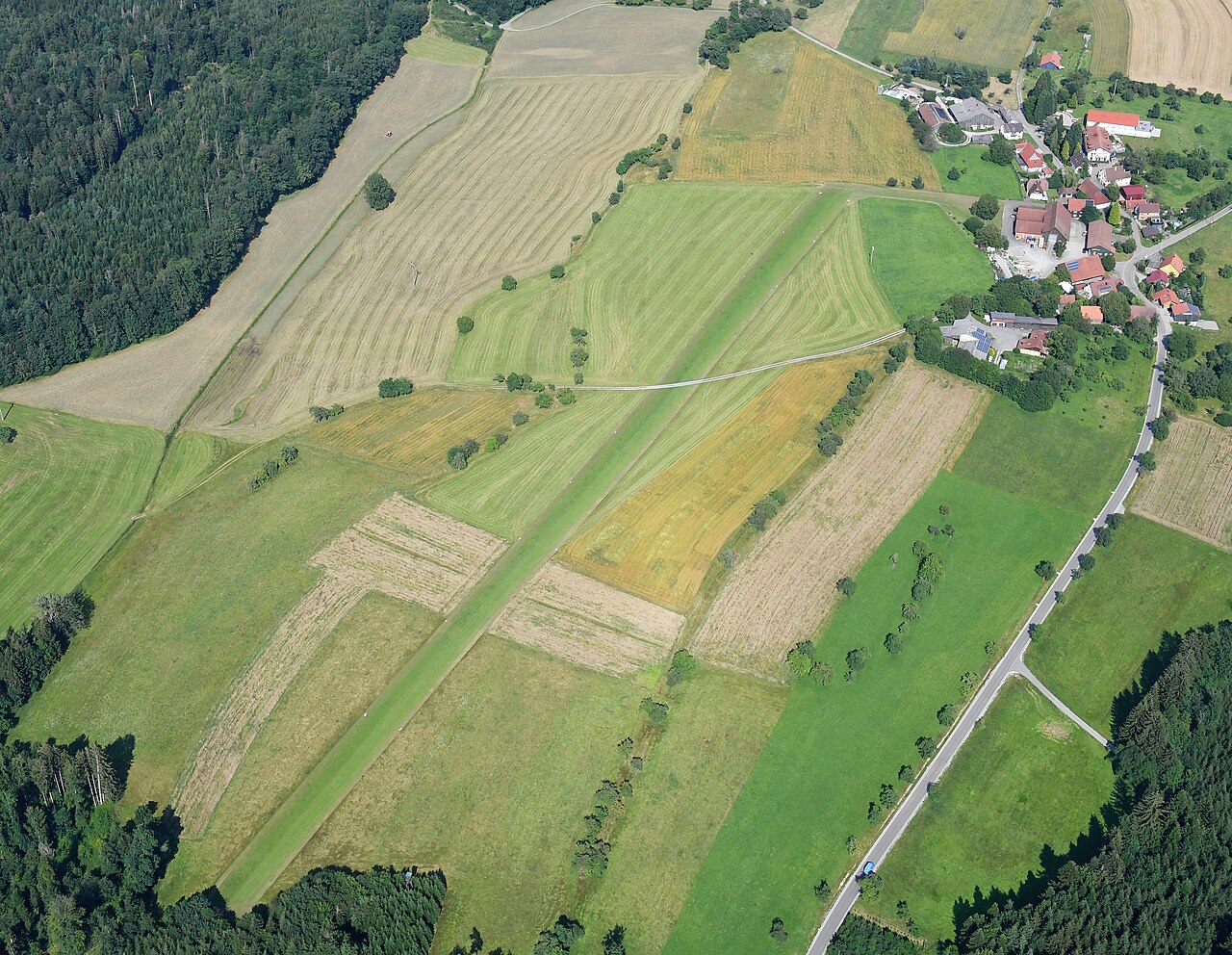 Aerial image of the Morbach airfield