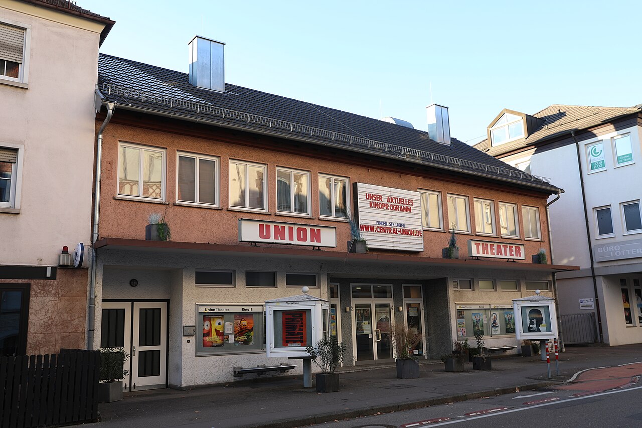 Außenansicht des Kinos Union-Theater in der Solitudestraße 6 in Ludwigsburg