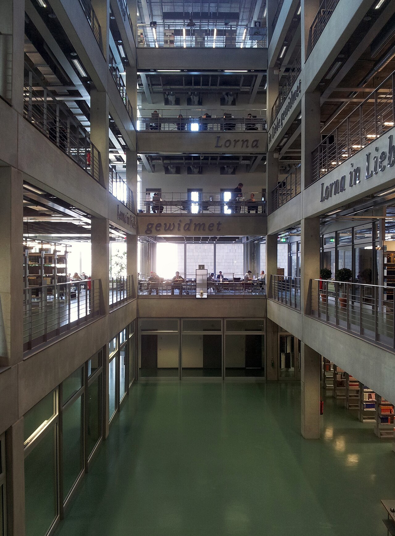 Interior of the main library of the TU Berlin and UdK Berlin