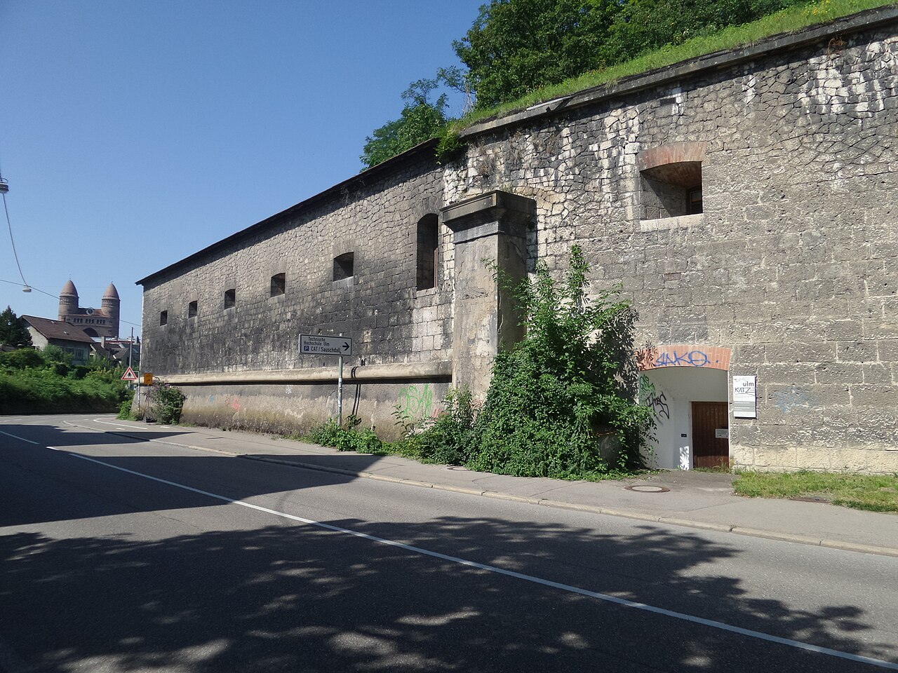 Die Untere Gaisenbergbastion (Werk XXI) der Bundesfestung Ulm