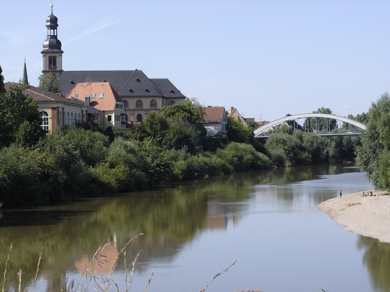 Mannheim -Seckenheim Schloss und Neckarbrücke