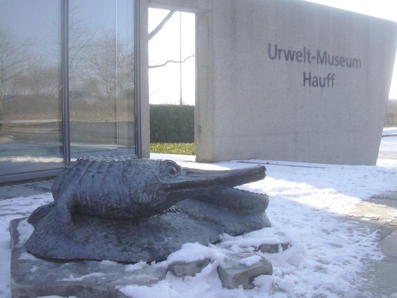 Entrance area of the prehistoric museum in Holzmaden, Germany