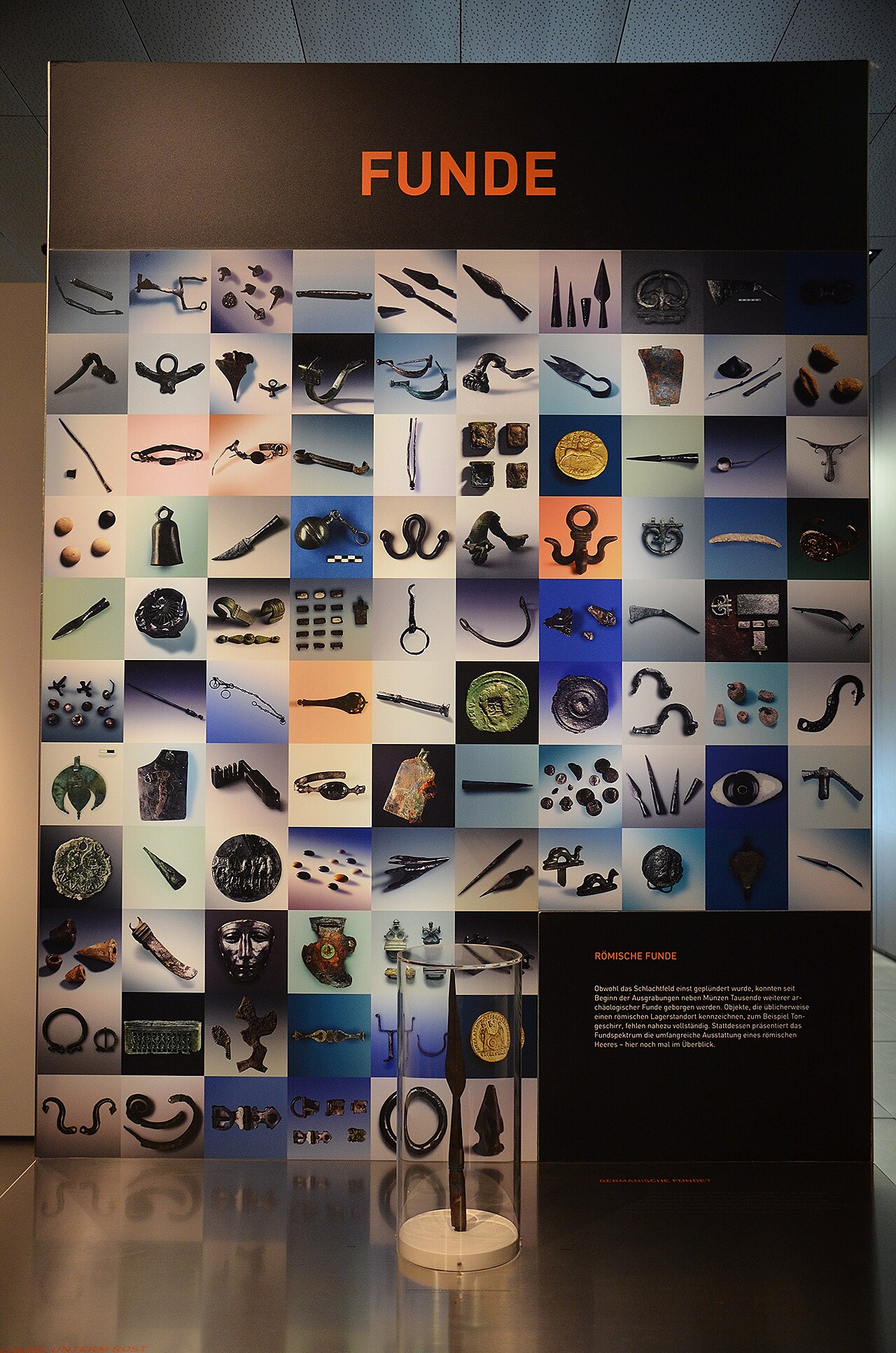 All the finds from the excavations at Kalkriese, Museum und Park Kalkriese, Germany