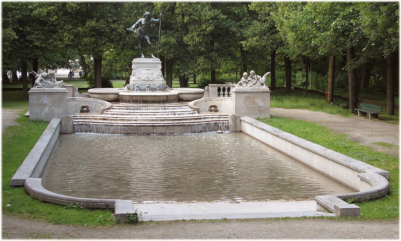 München, Vater-Rhein-Brunnen auf der Museumsinsel, eigene Aufnahme von Gerhard R