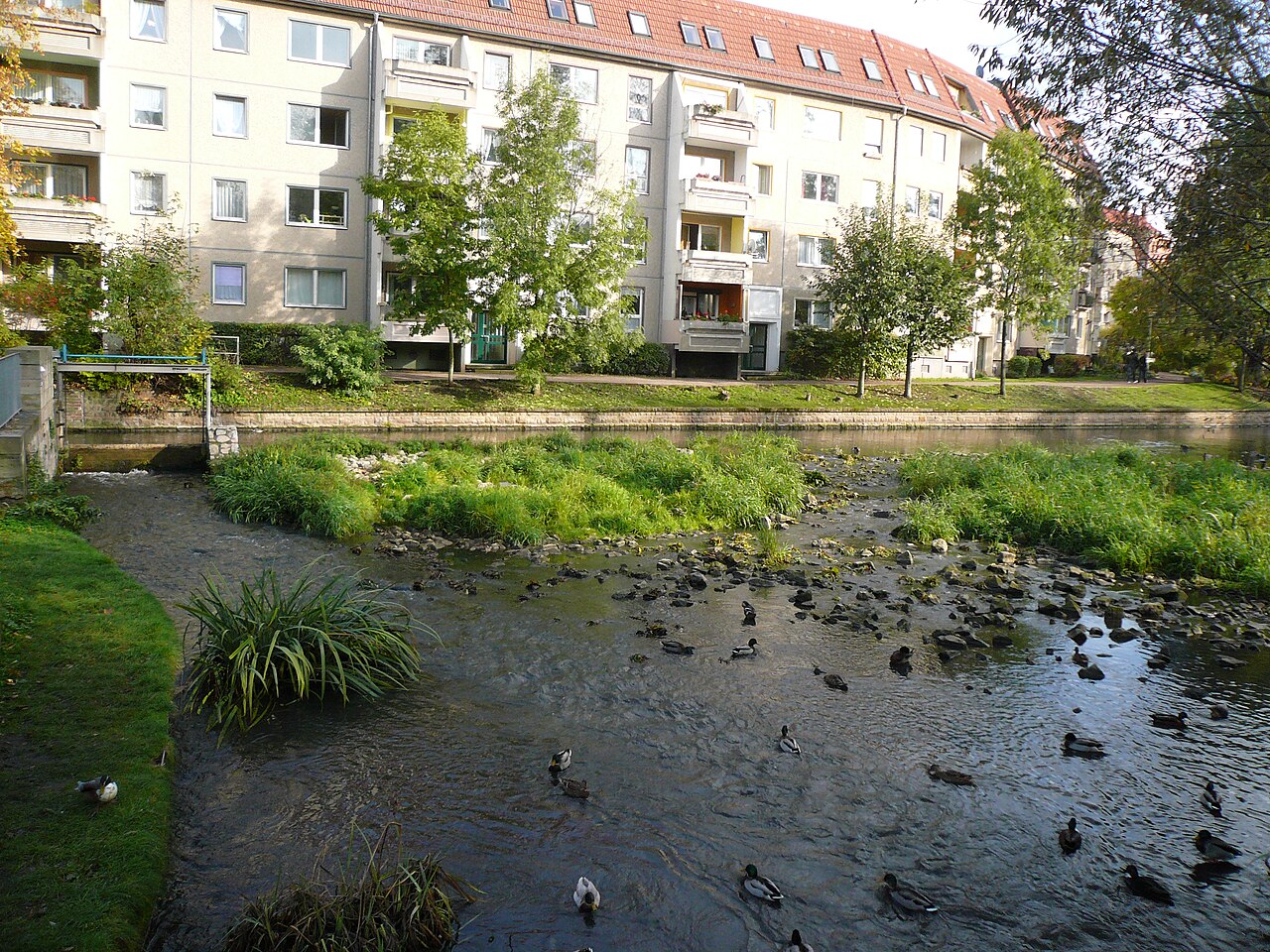 The borough "Venedig" in Erfurt, Germany