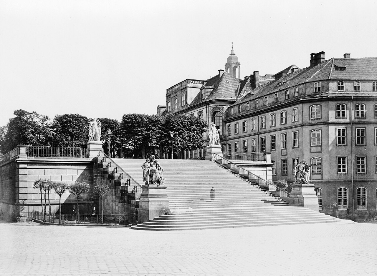 Dresden, Germany, Brühlsche Terrasse, between 1860 and 1890