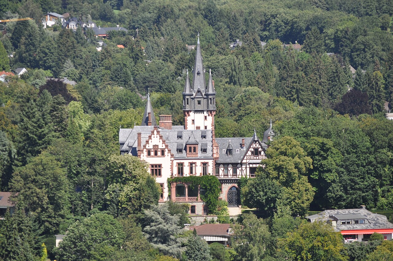 Villa Andreae von der Burg aus gesehen