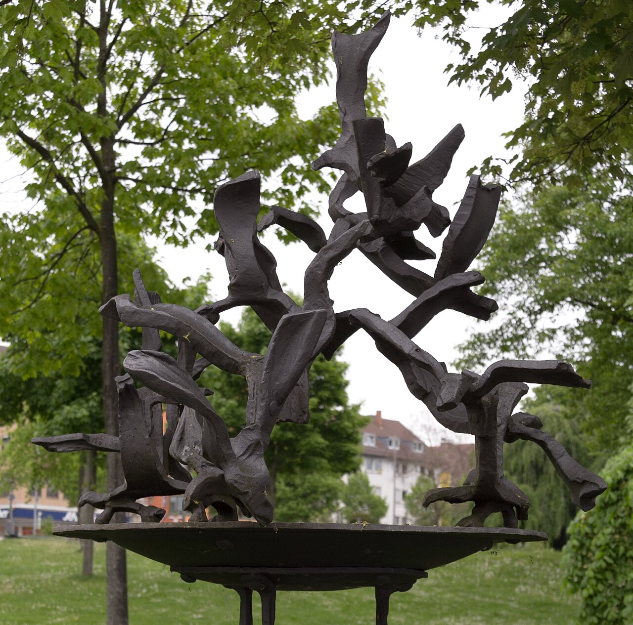 A fountain (bird fountain) in Friedrichshafen
