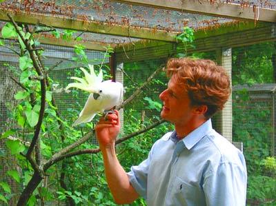 Besucher Vogelpark Olching Foto erstellt 2003 von Harald Loy