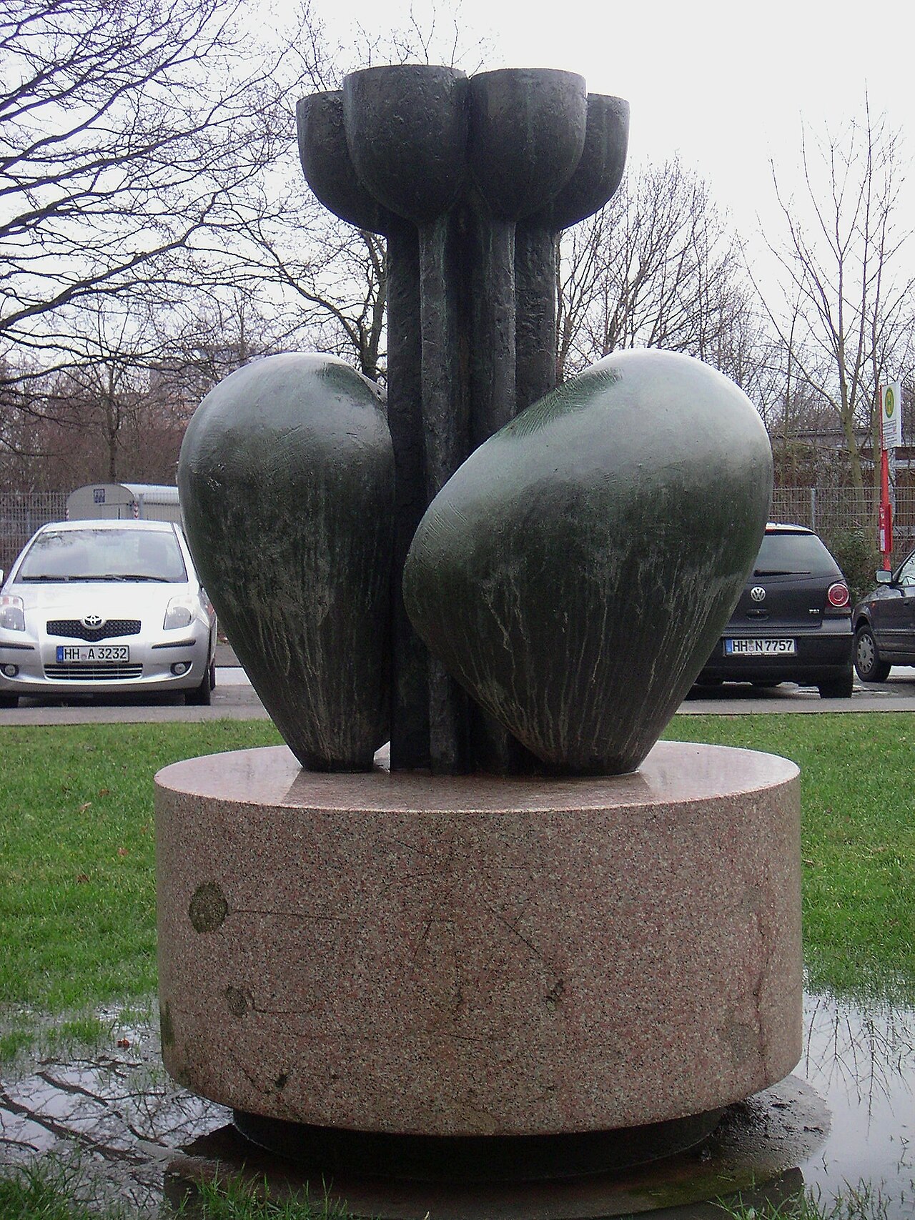 Bergedorf-West, Vegetative Skulptur, Häuserseite