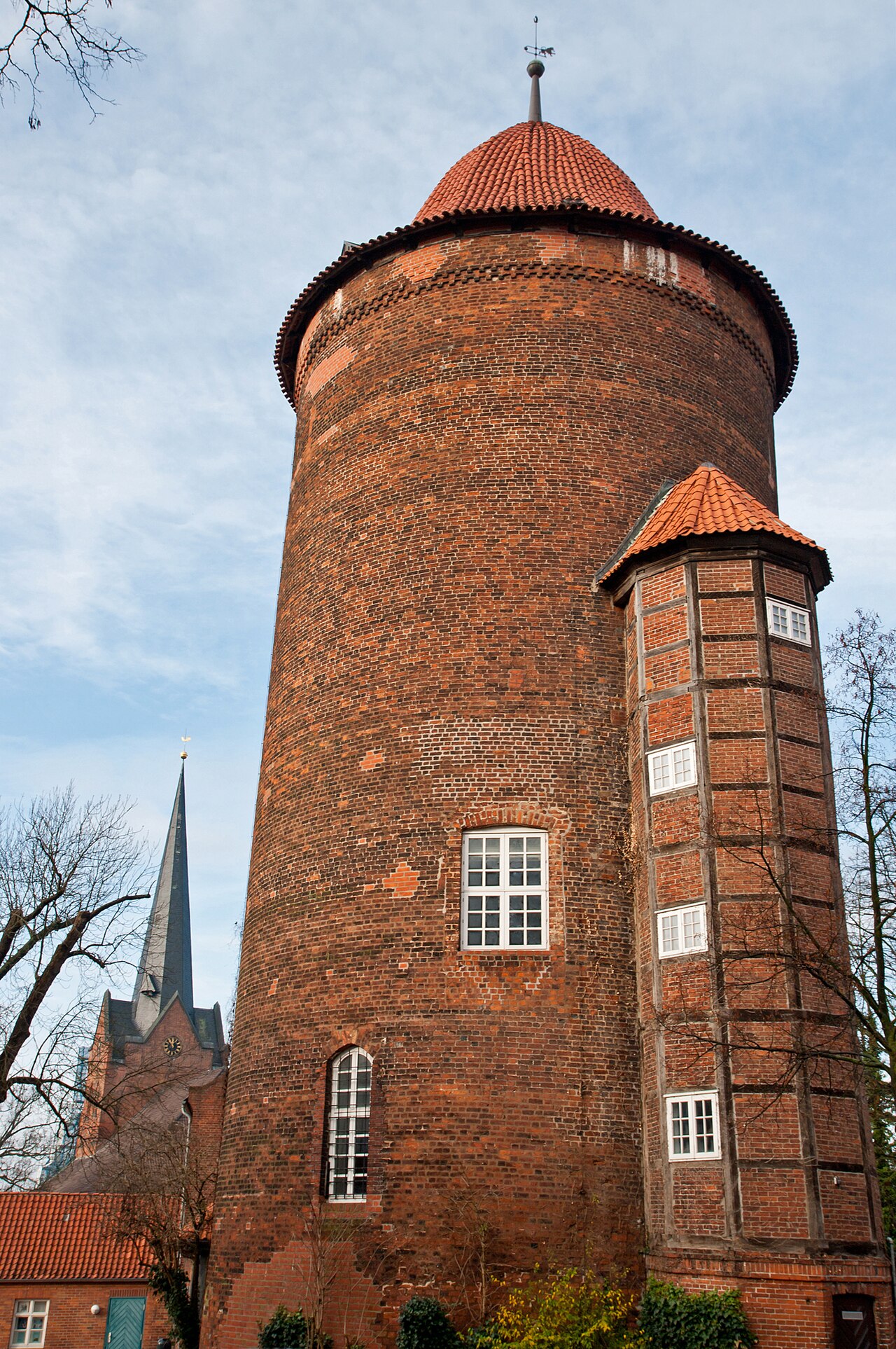 The castle tower "Waldemarturm" in Dannenberg (Elbe) , built around the year 1200