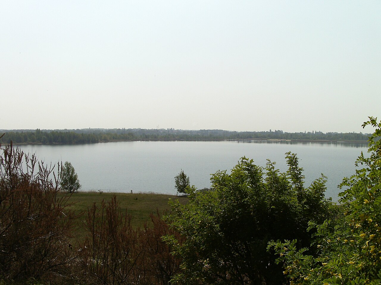 Lake Wallendorf (district of Saalekreis, Saxony-Anhalt) from the vantage point