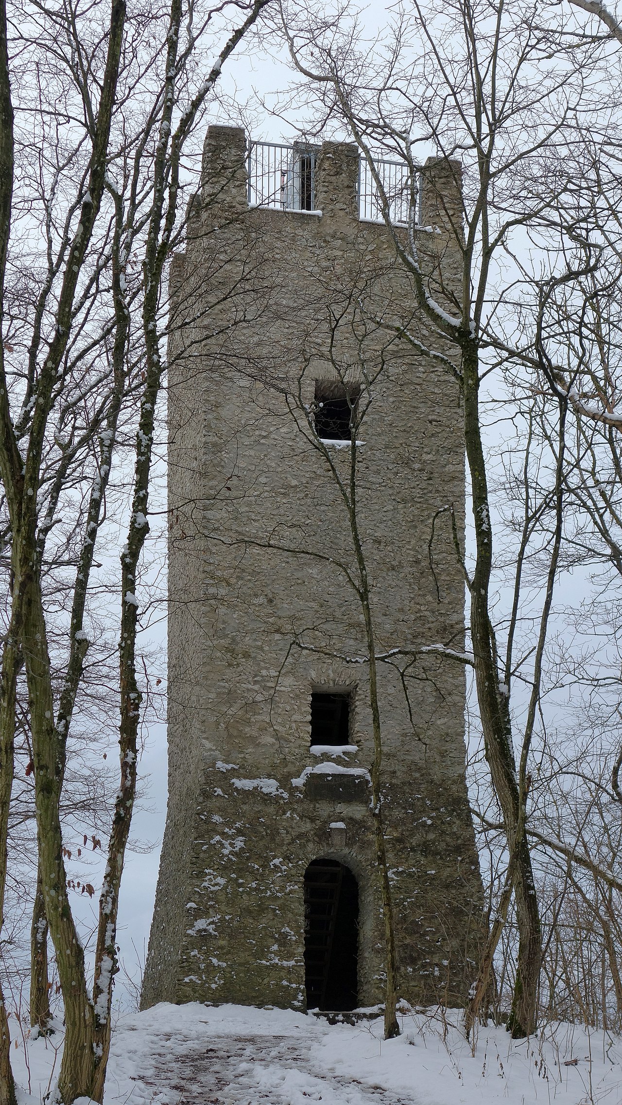 The Wallerwarte near Ebermannstadt, a town in northern Bavaria