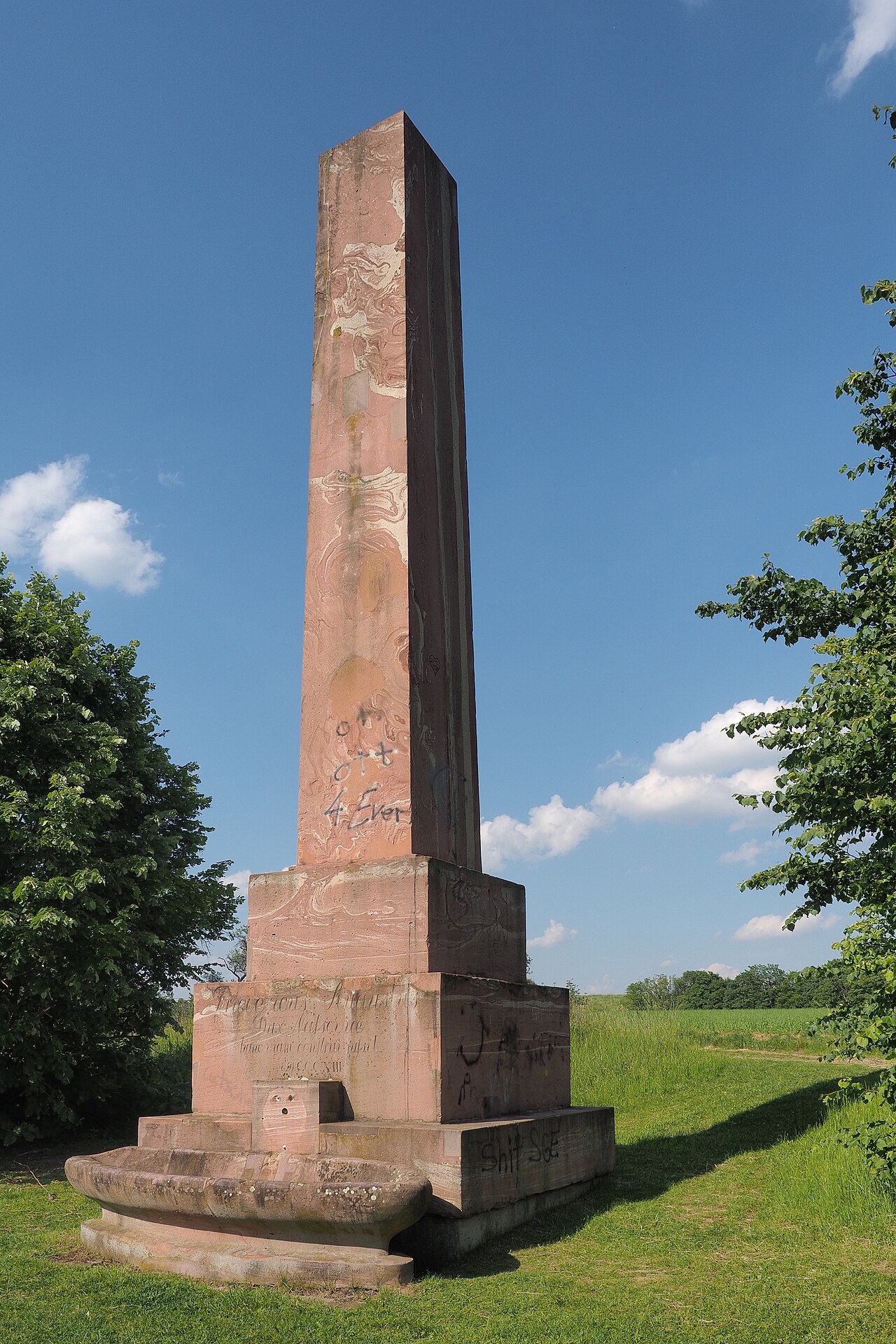 "Wandersmann" memorial from the south-west