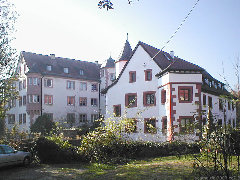 Hauptgebäude des Schlosses in Mosbach-Lohrbach, Baden-Württemberg, Deutschland