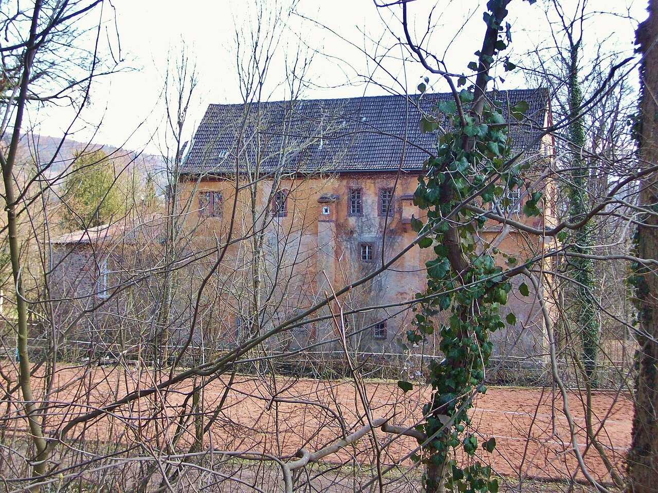Wasserschloss Sommerau im heutigen Eschau, Nordwestansicht