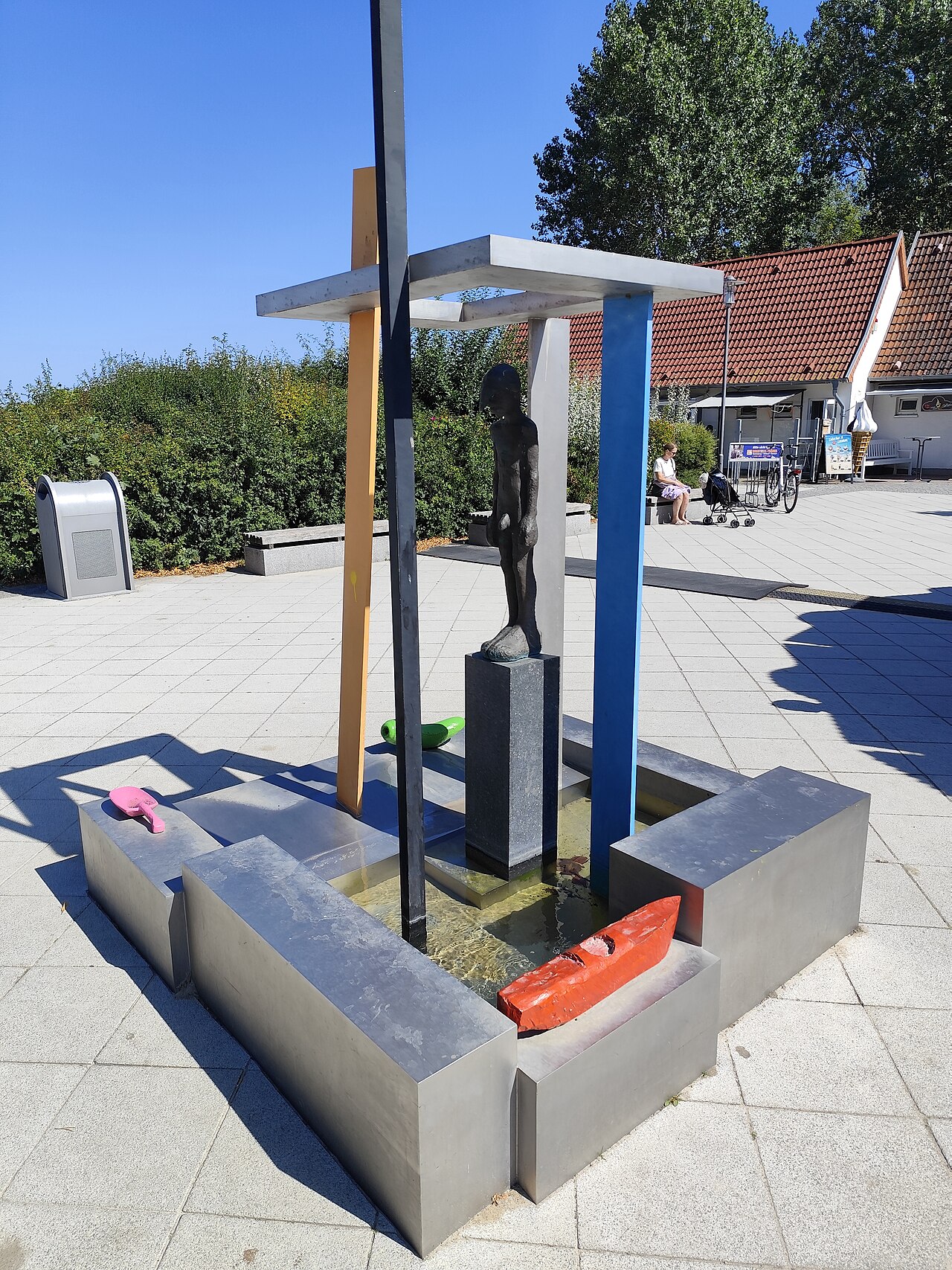 Wasserskulptur von Wilfried Schröder am Konzertgarten West in Kühlungsborn