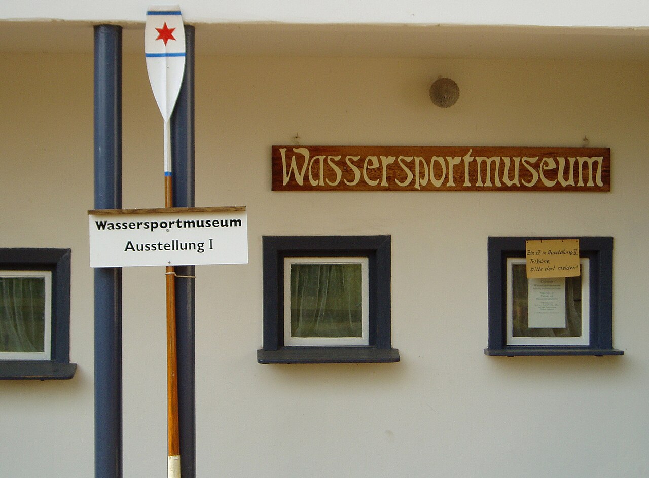 Entrance of the water sports museum in Grünau, Treptow-Köpenick , Berlin