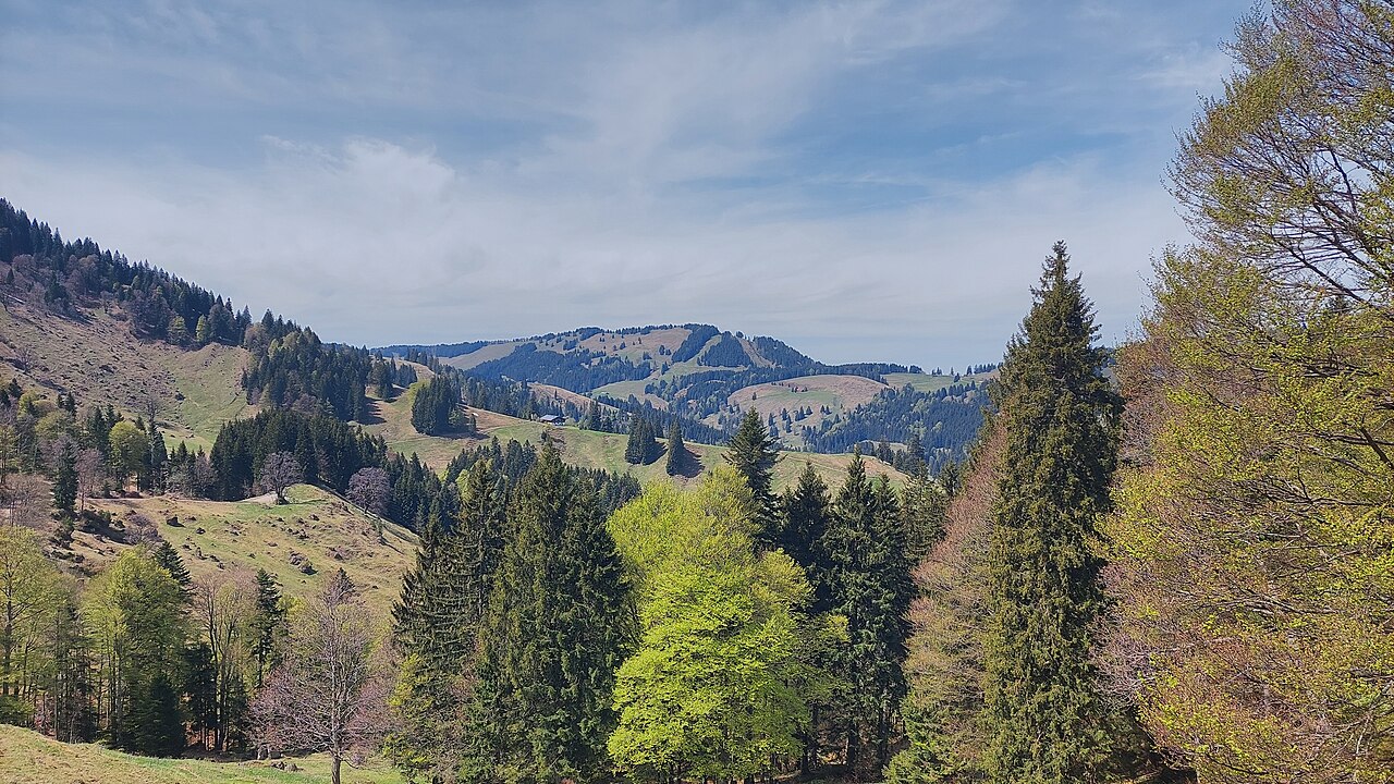 Fluh and Weißfluh in the Allgäu Alps, view from east