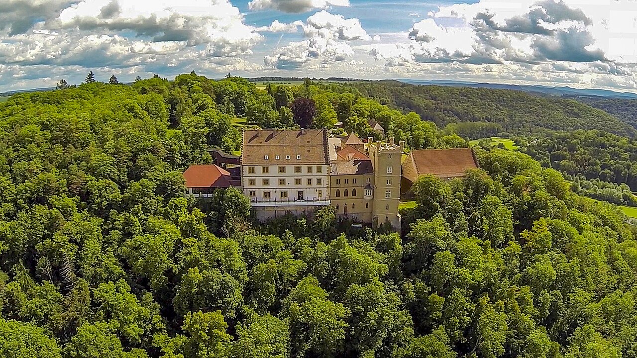 Schloss Weitenburg Luftaufnahme