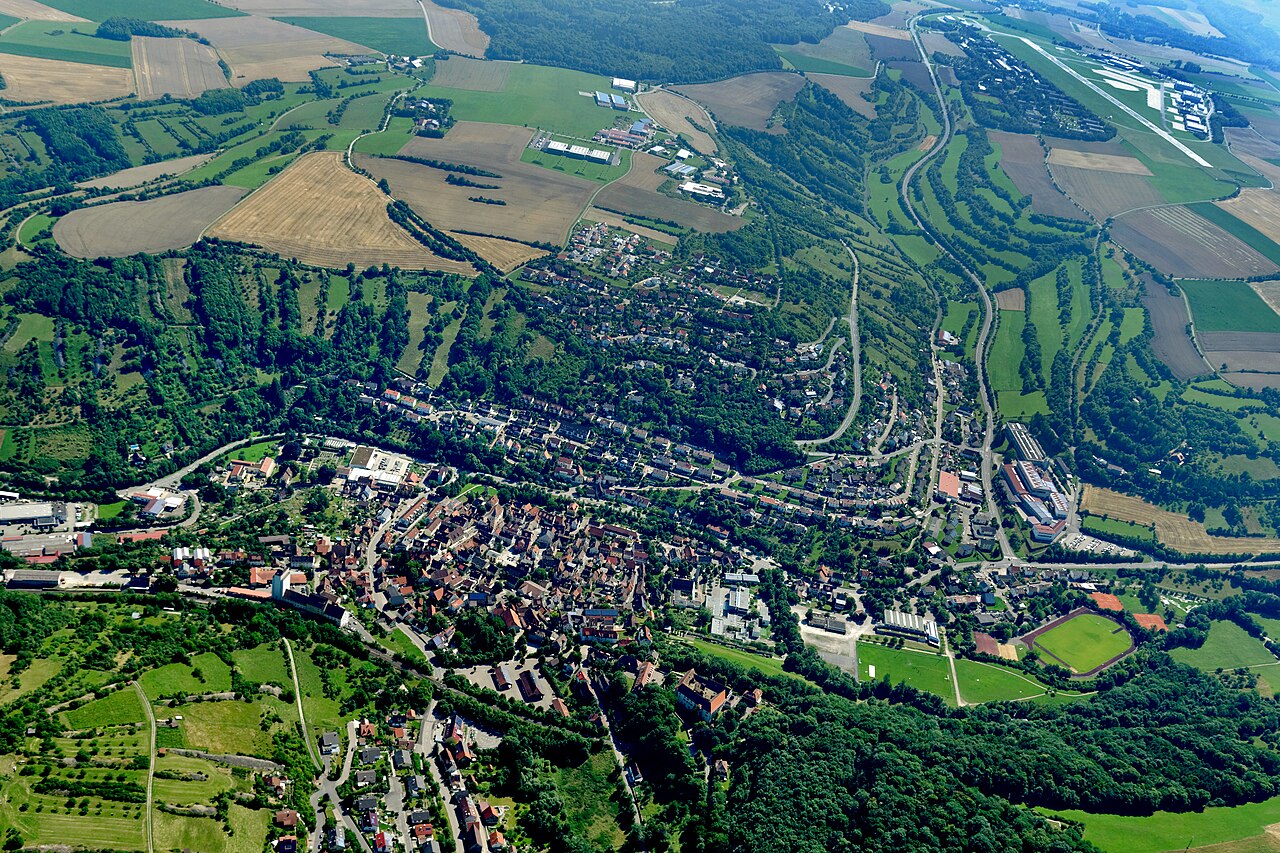 Aerial photographs of Niederstetten