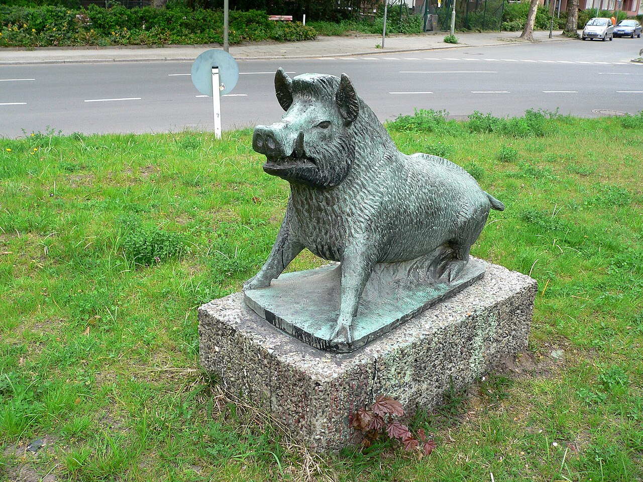 Berlin-Schmargendorf Wilder Eber (Wild Boar) von Paul Gruson