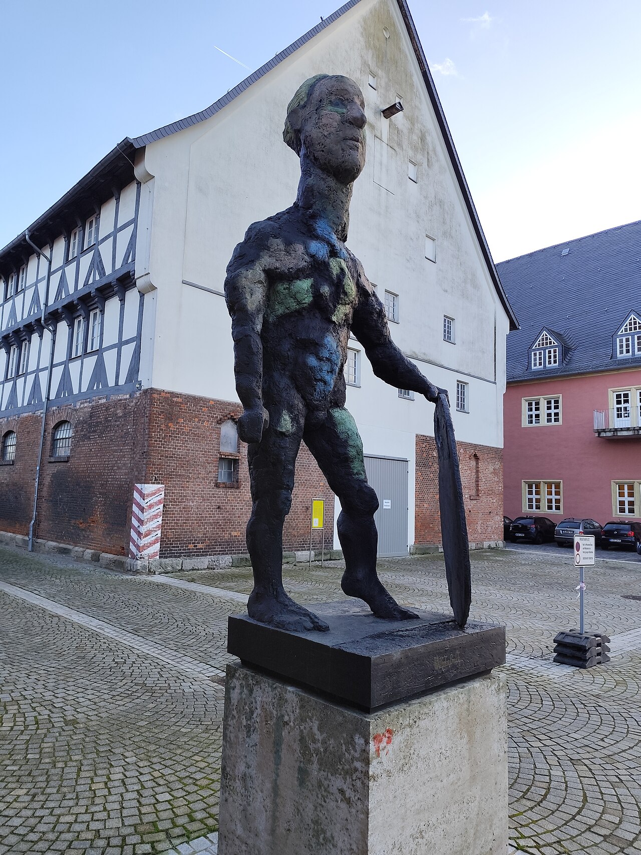 Skulptur Wilhelm Busch (Markus Lüpertz) in Wolfenbüttel