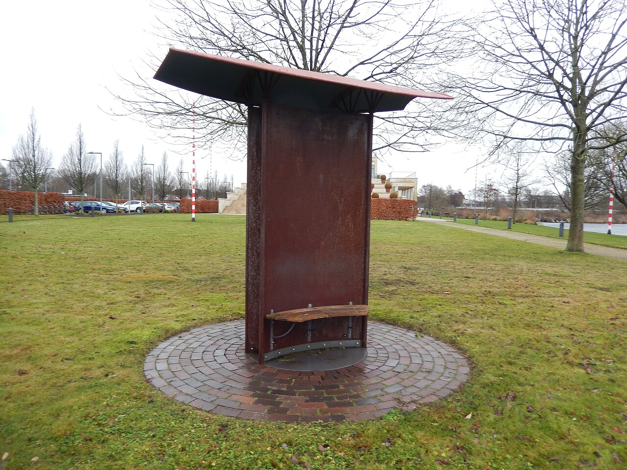 Klanginstallation "Windharfe" (Äolsharfe) der Künstlerin Jutta Kelm in Wilhelmshaven