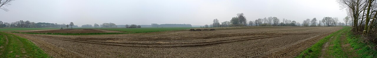 Wölanburg in Harsewinkel, Panorama des ehemaligen Standorts