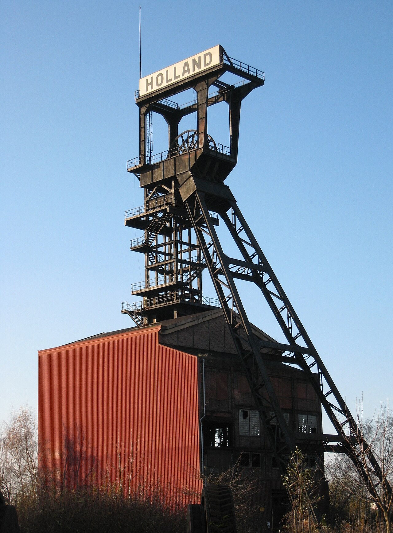 Foerdergerüst Zeche Holland Wattenscheid, Schacht 4