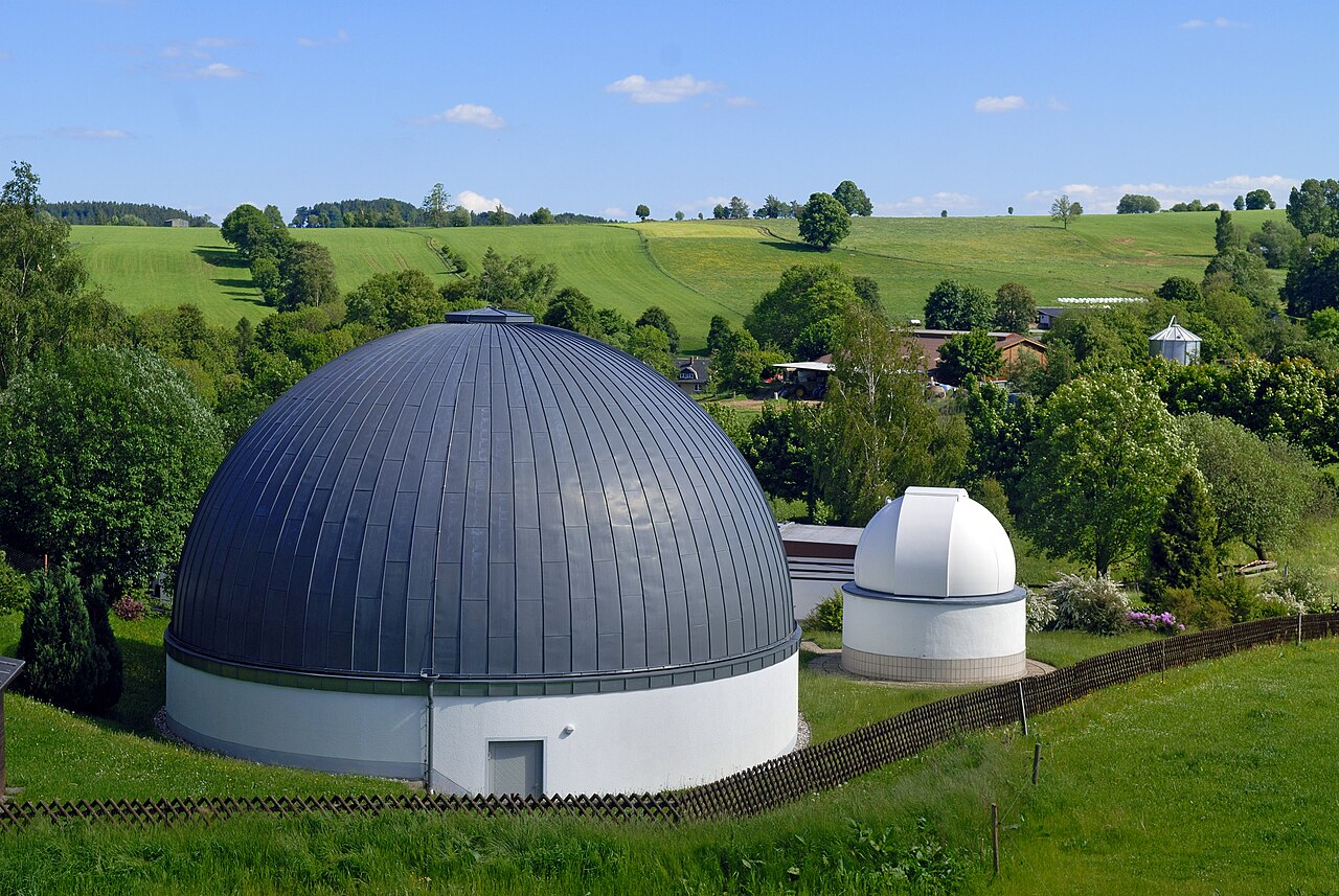 This image shows the observatory in Drebach, Saxony, Germany