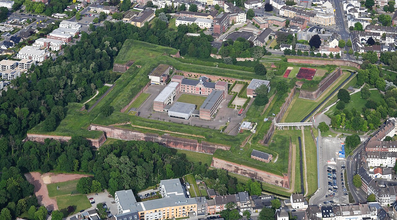 Aerial image of Zitadelle Jülich (view from the west)